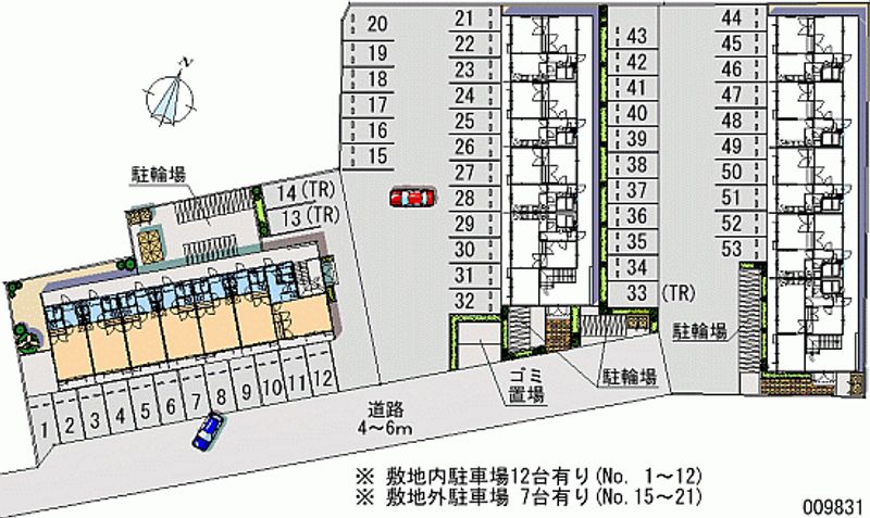 レオパレスＯＺ−１ 月極駐車場