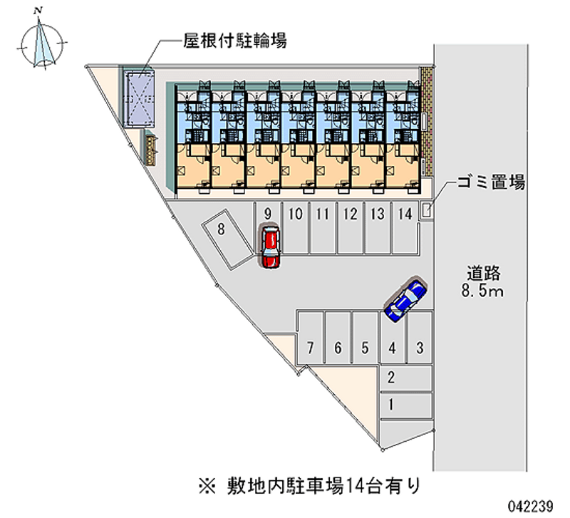 レオネクストティアラ 月極駐車場