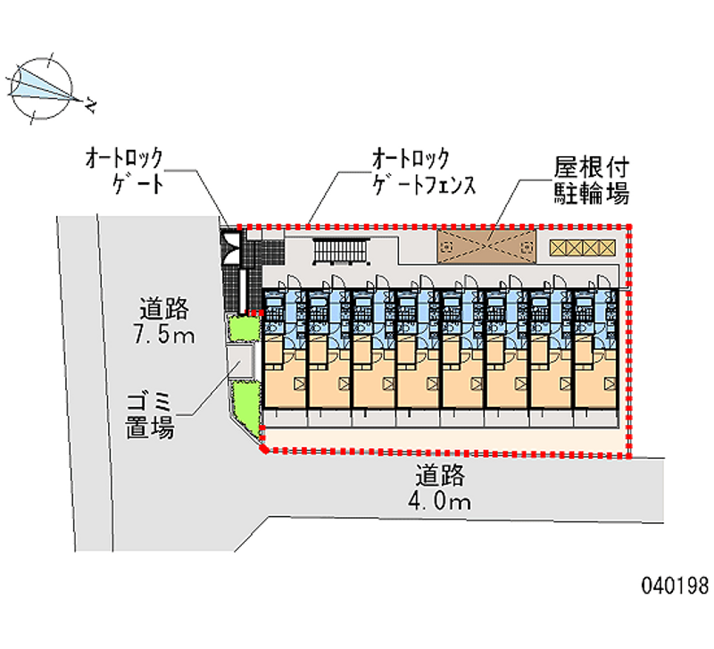 レオパレスメローネⅦ 区画図