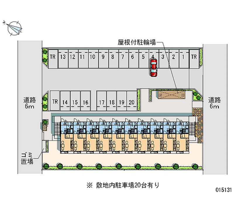 レオパレスピュア 月極駐車場