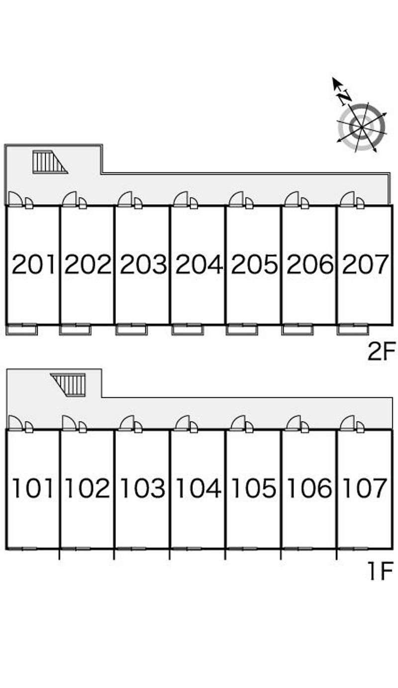 レオパレスＹＡＭＡＤＡ 間取配置図