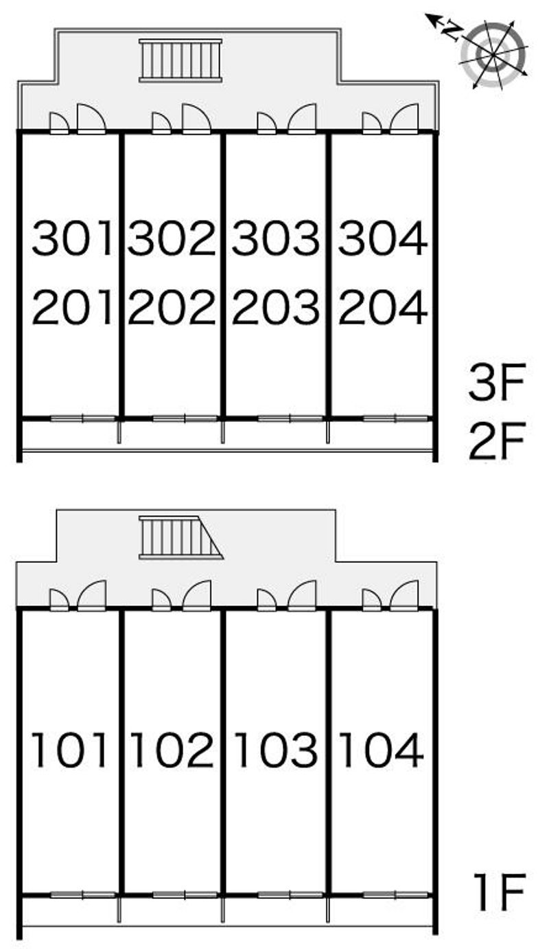 レオパレス新和 間取り配置図