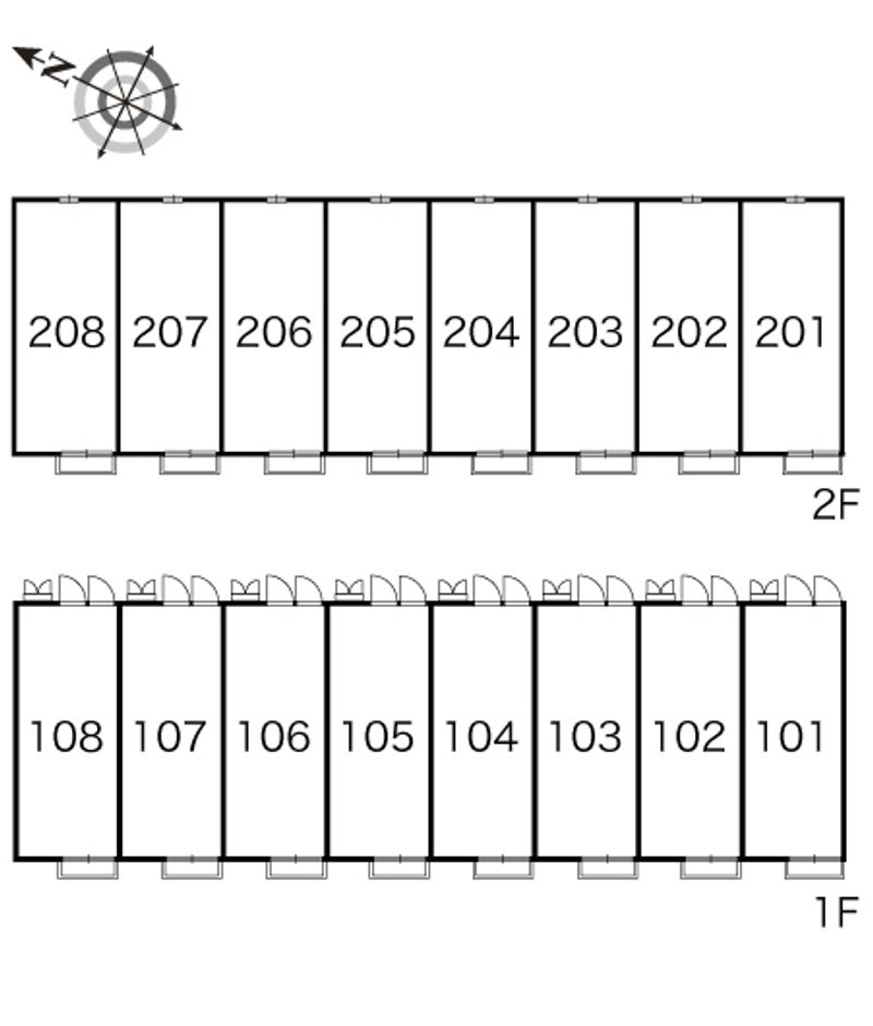 レオパレスヴァン　アベニュー 間取り配置図