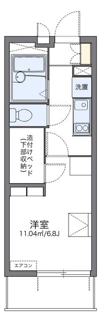 レオパレスアーク姫島 間取り図