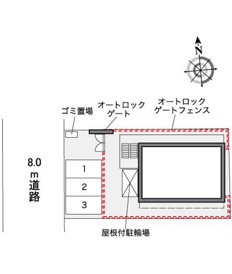 レオパレスポルト 配置図