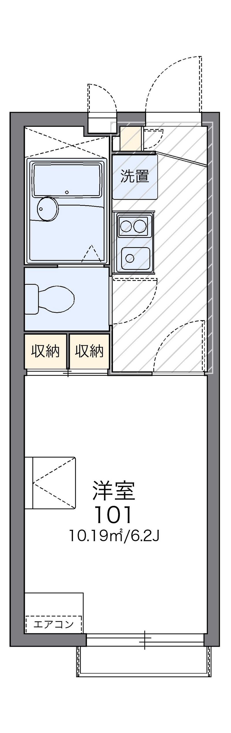 レオパレスＰＵＲＥＲＩＳＥ 間取図