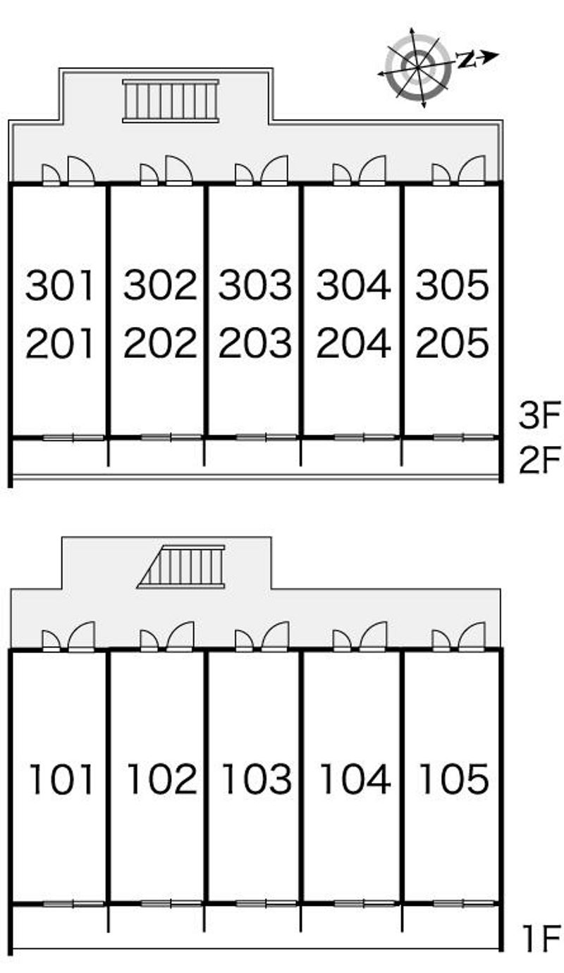 レオパレスセレッソ 間取配置図