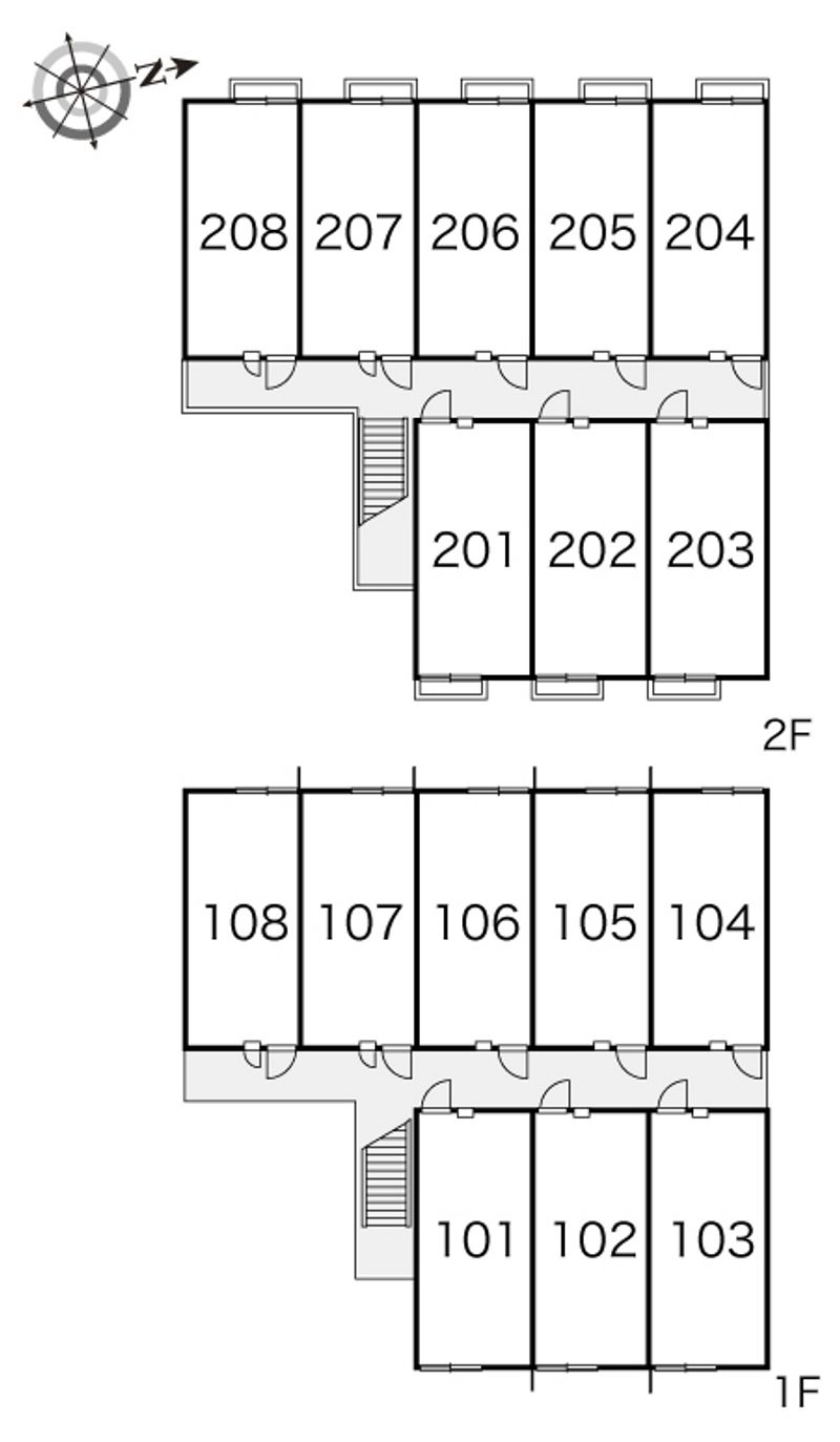 レオパレスドゥジェーム昭和町 間取り配置図