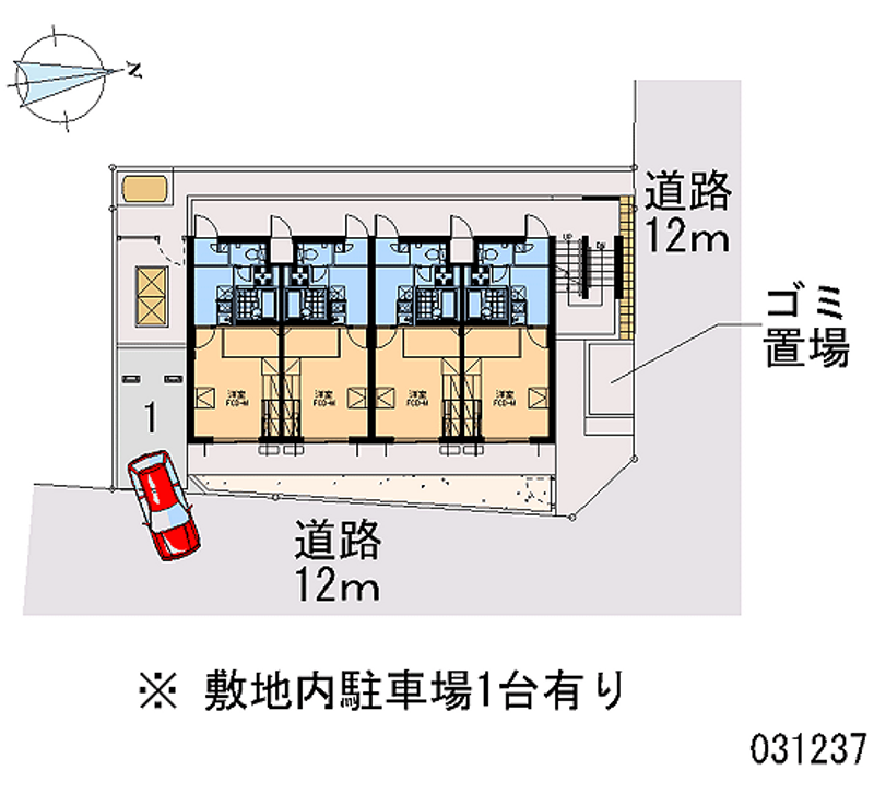 レオパレスＡＳ　６１ 区画図