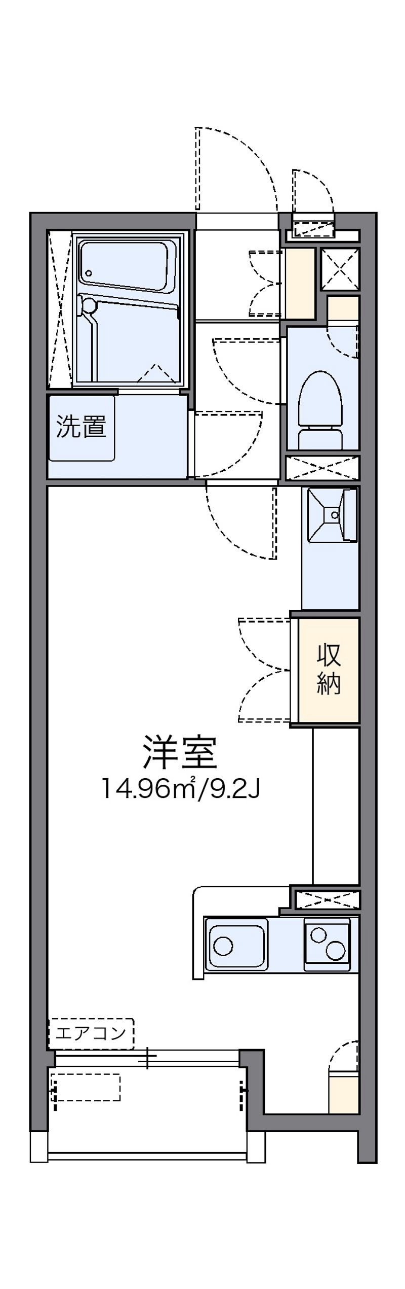 レオネクストサツキ荘 間取図