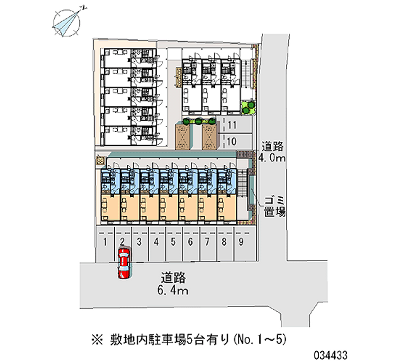 レオパレス神屋Ⅱ 月極駐車場