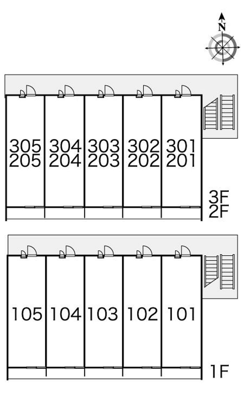 レオパレスヴィラソーレ 間取り配置図