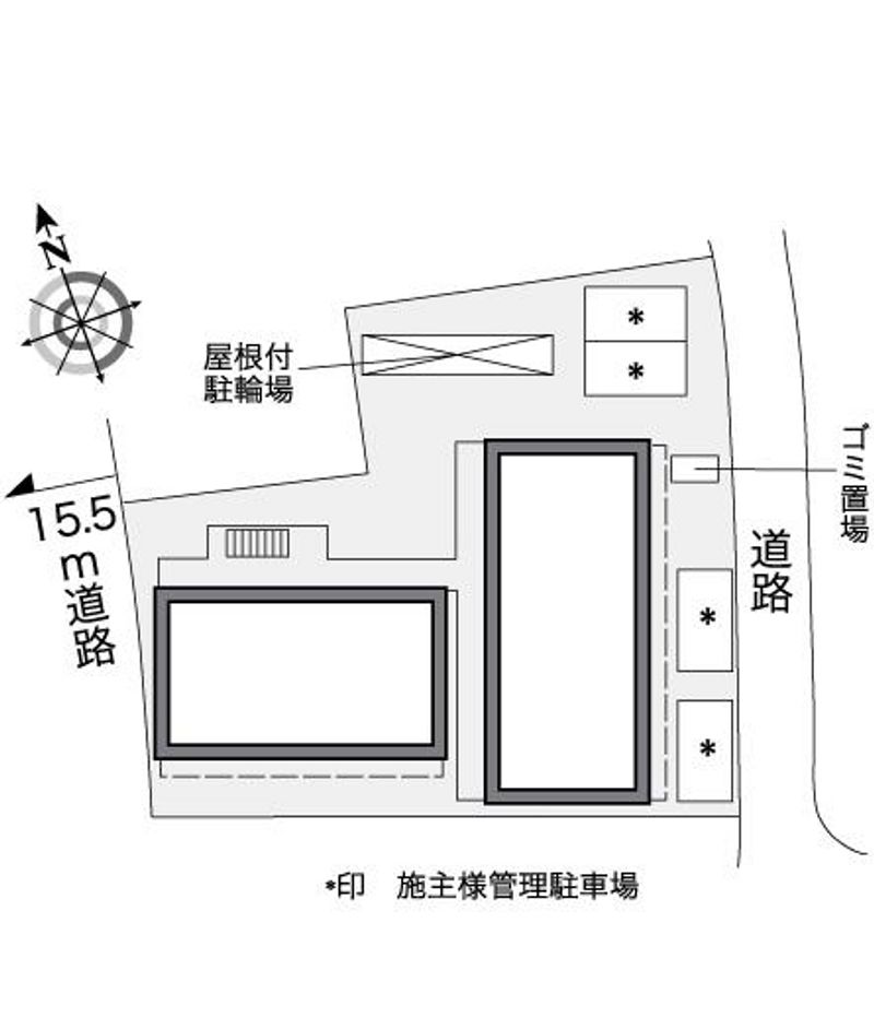 レオパレス伊勢吉 配置図