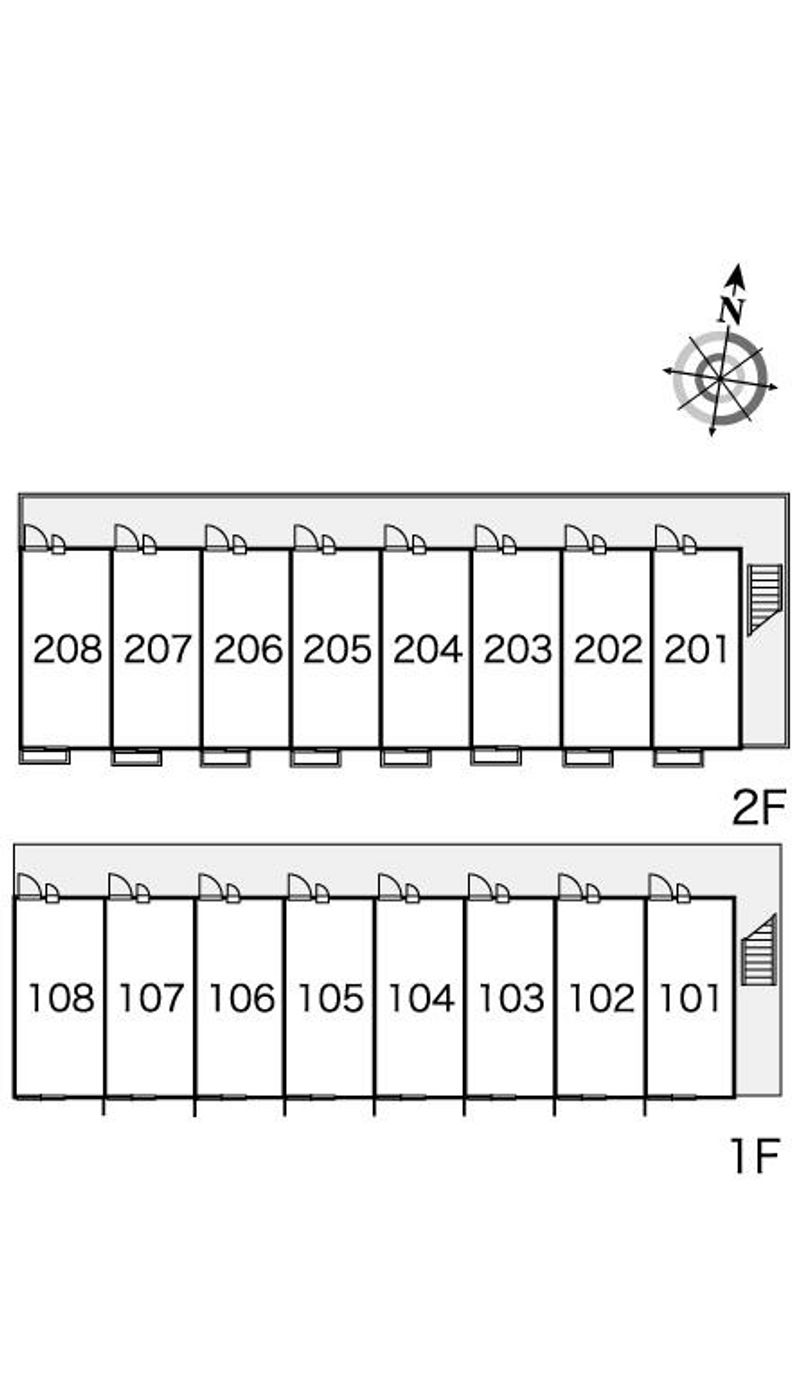 レオパレスレオン 間取配置図