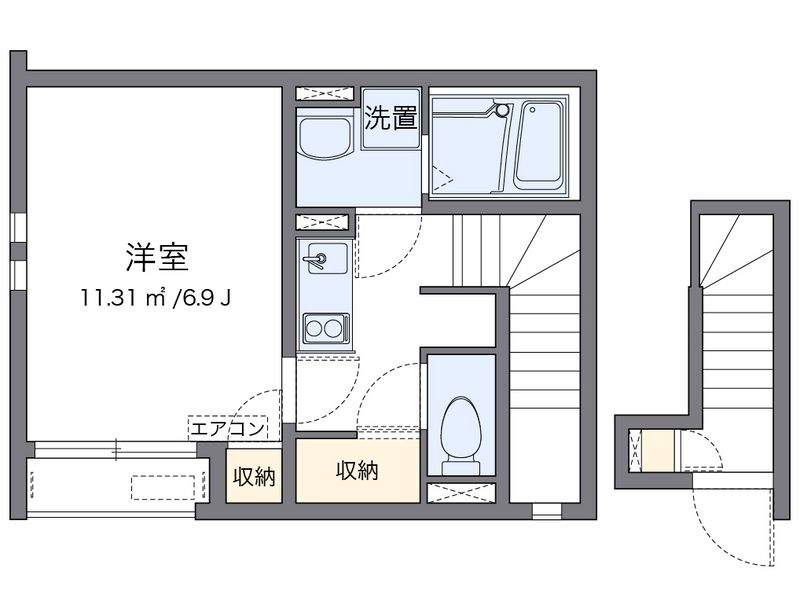 クレイノＦＩＶＥＲ　ＨＩＬＬＳ 間取図