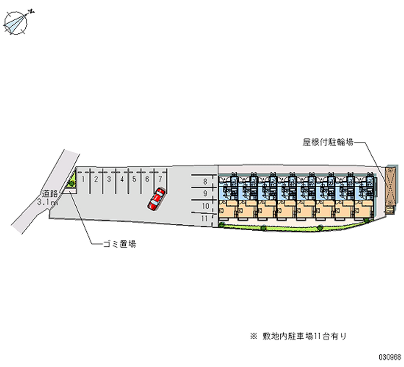 レオパレスはなみずき 共用部分