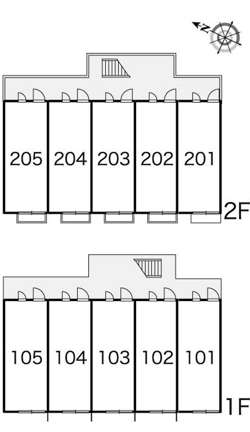 レオパレス千手 間取配置図