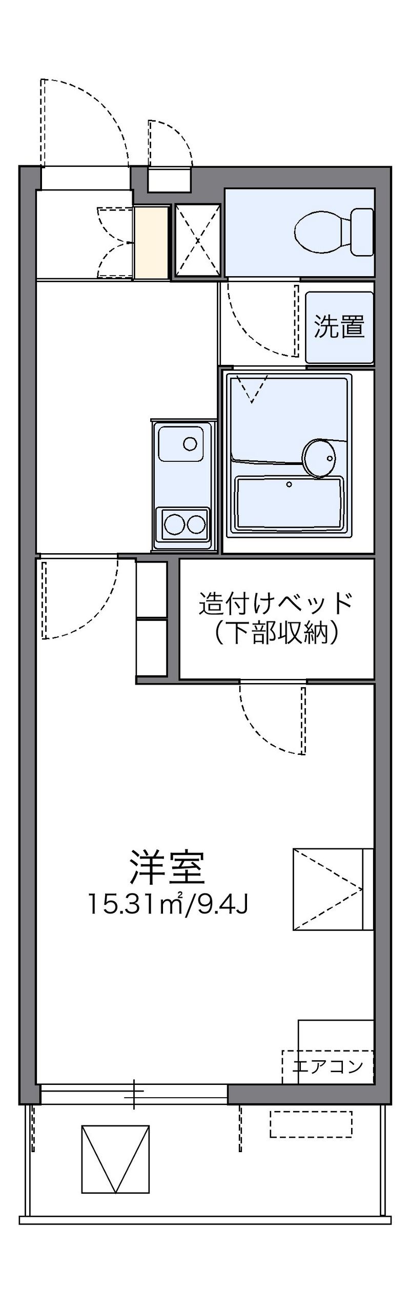 レオパレス小松駅東 間取図