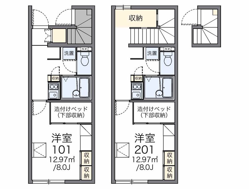 レオパレスシンフォニー 間取図