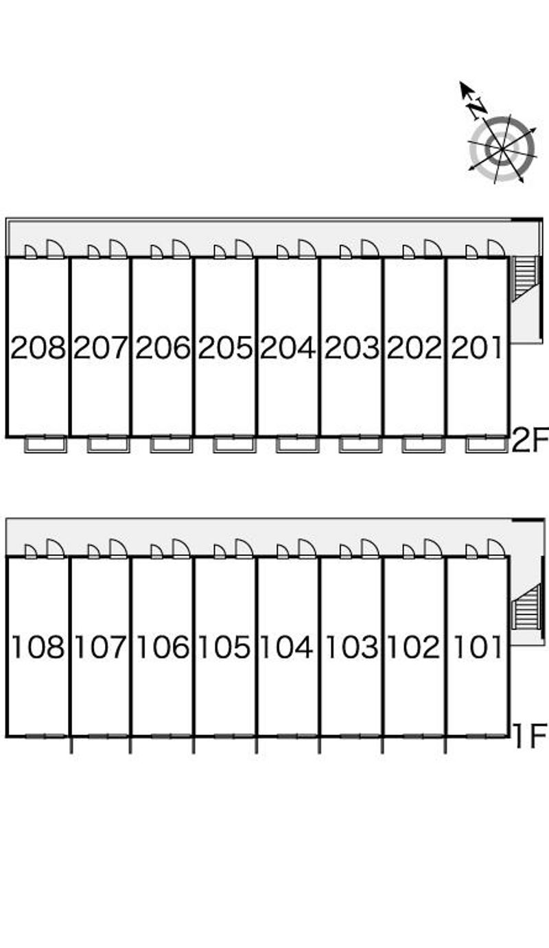 レオパレスクレールニトナ 間取配置図