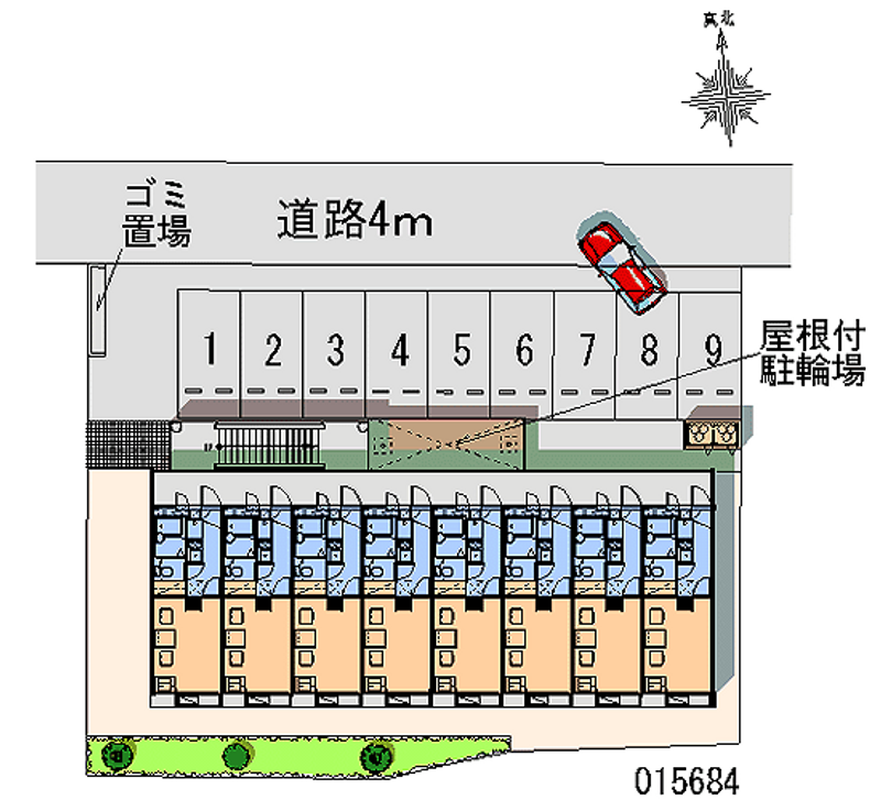 レオパレスサニーハイツ 月極駐車場