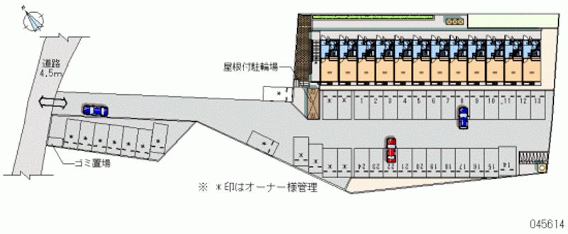 レオパレスラッキー 月極駐車場