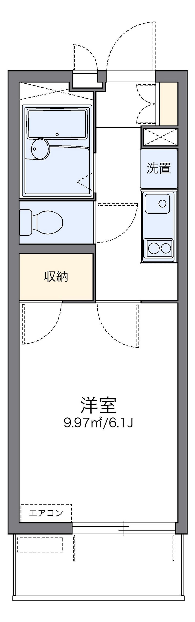 レオパレス元住吉桜下 間取図