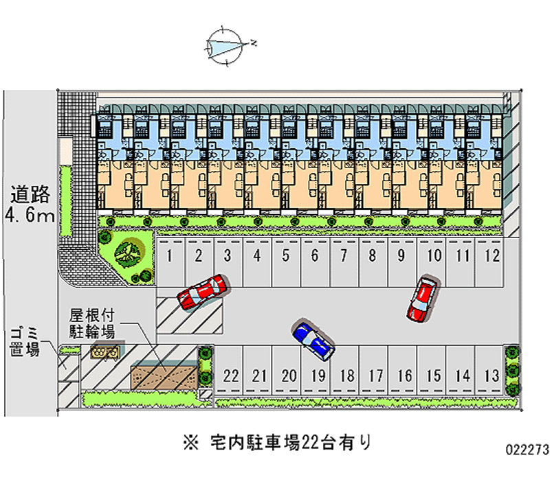 レオパレスＡＹＵＴＡＫＵ２２ 月極駐車場