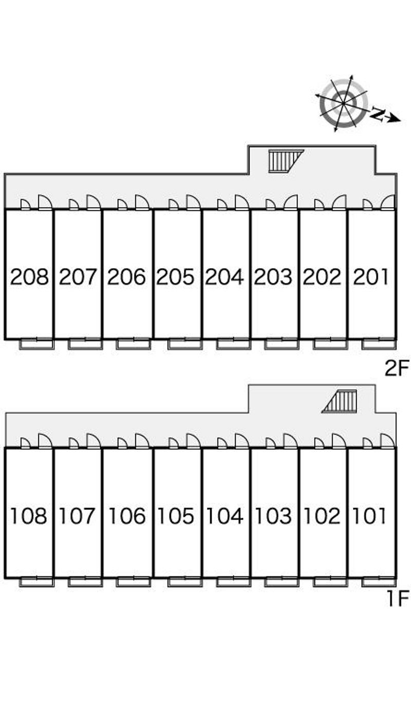 レオパレスＡＳＡＨＩＭＡＣＨＩ 間取配置図