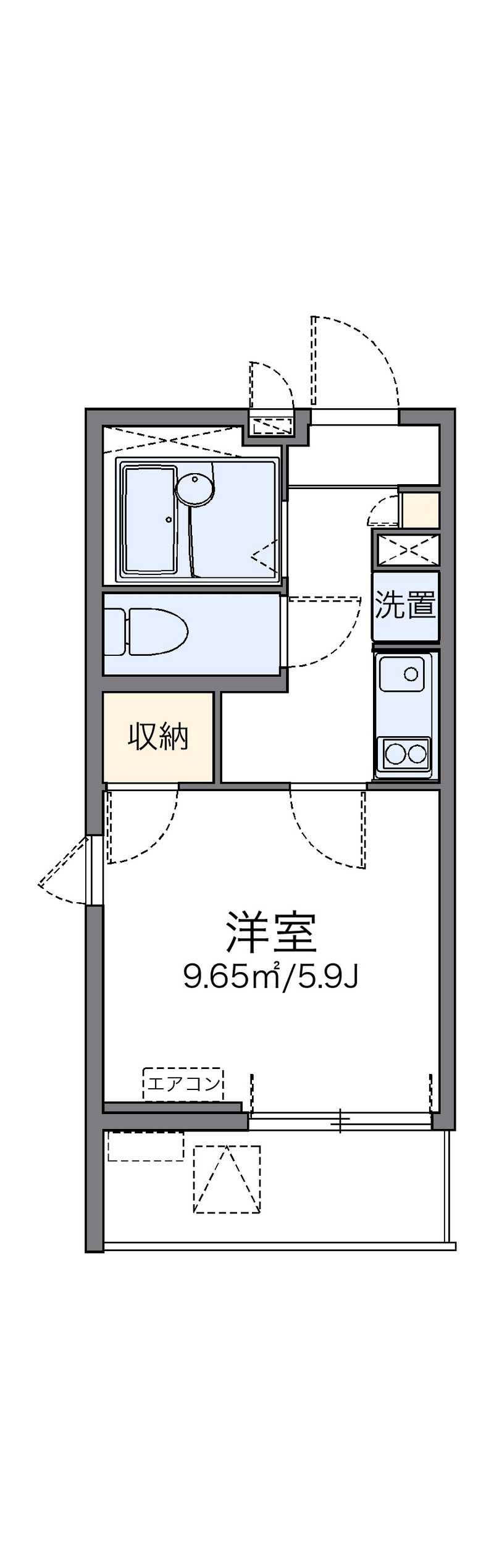 レオネクスト呉松Ⅰ 間取図