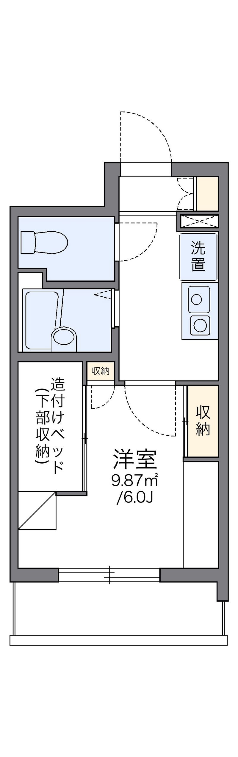 レオパレス宇田川町マンション 間取図