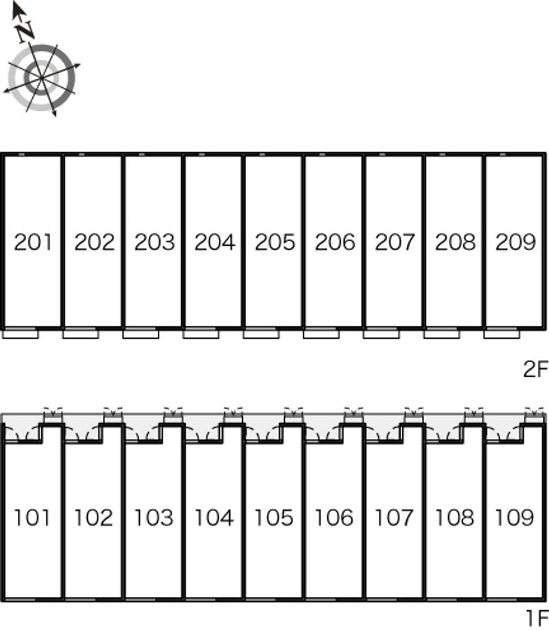 レオネクストフリージア 間取配置図