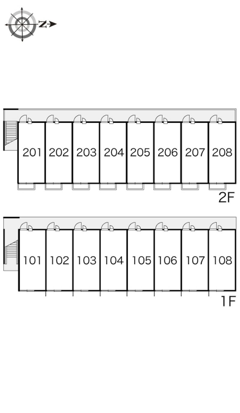 レオパレスエスペーロ 間取配置図