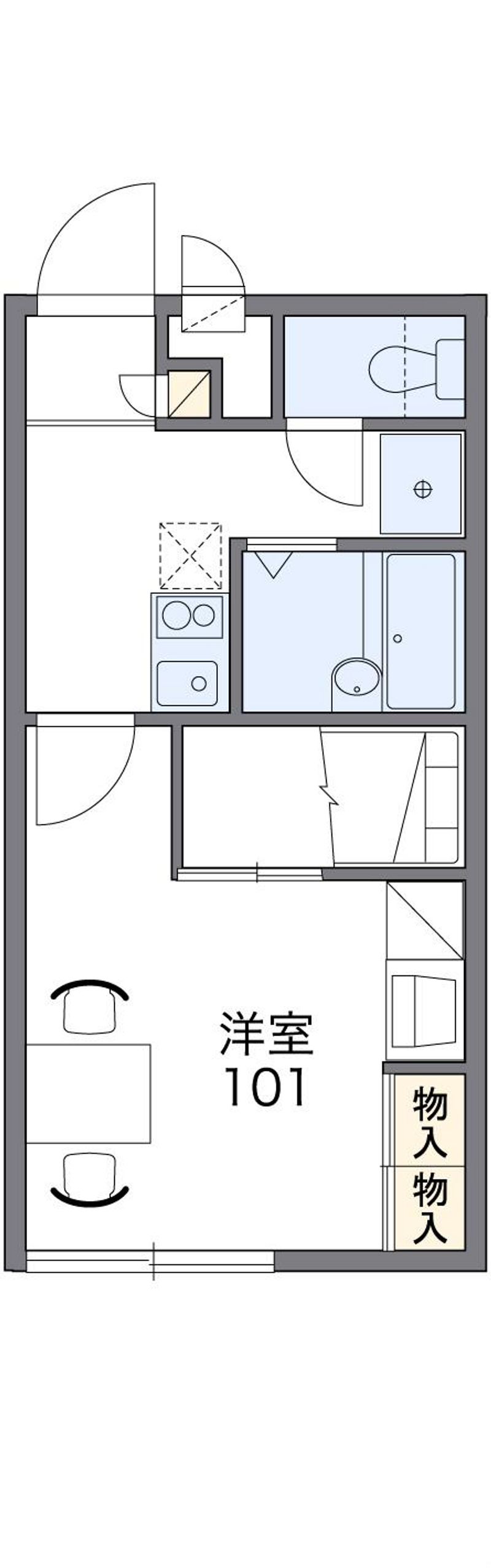レオパレスグランデⅦ 間取図