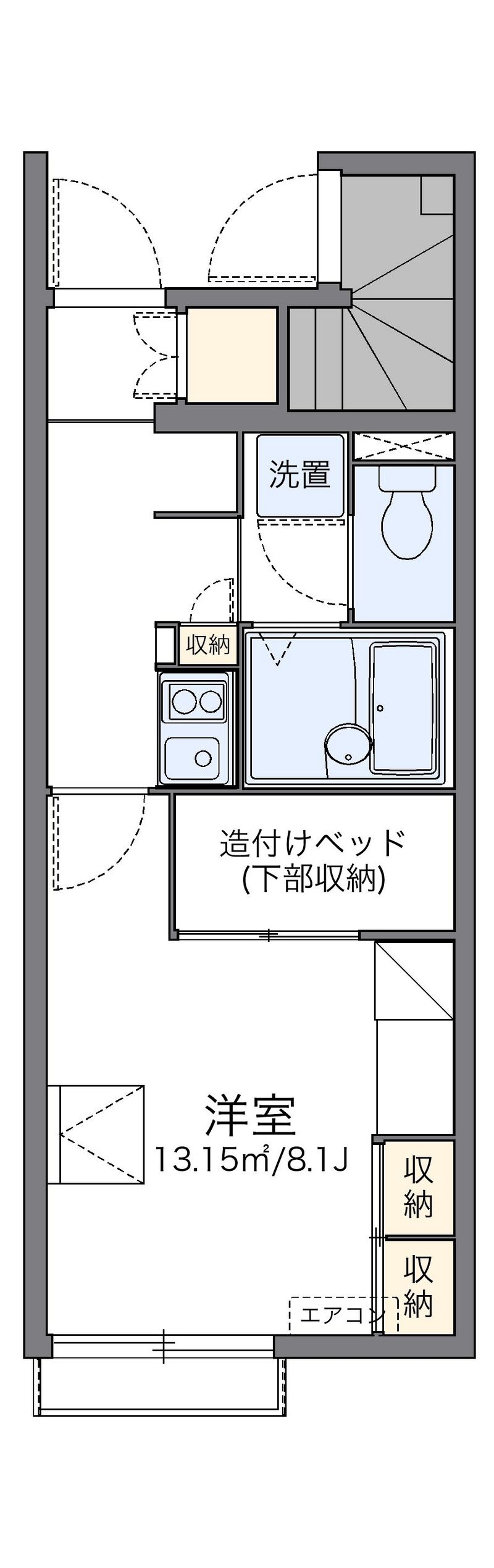 レオパレス栄華西Ⅰ 間取図