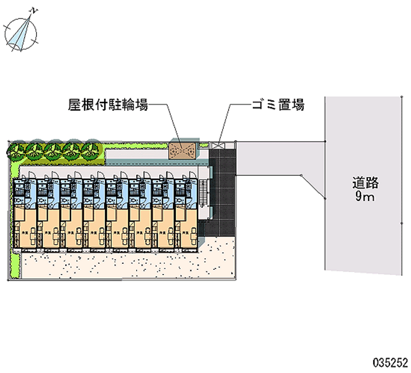 レオパレスボークロワール 区画図