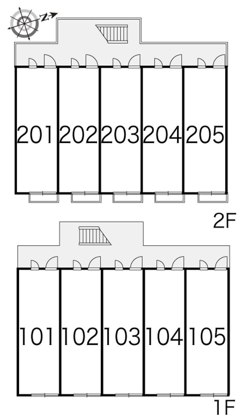 レオパレス西脇Ⅱ 間取配置図