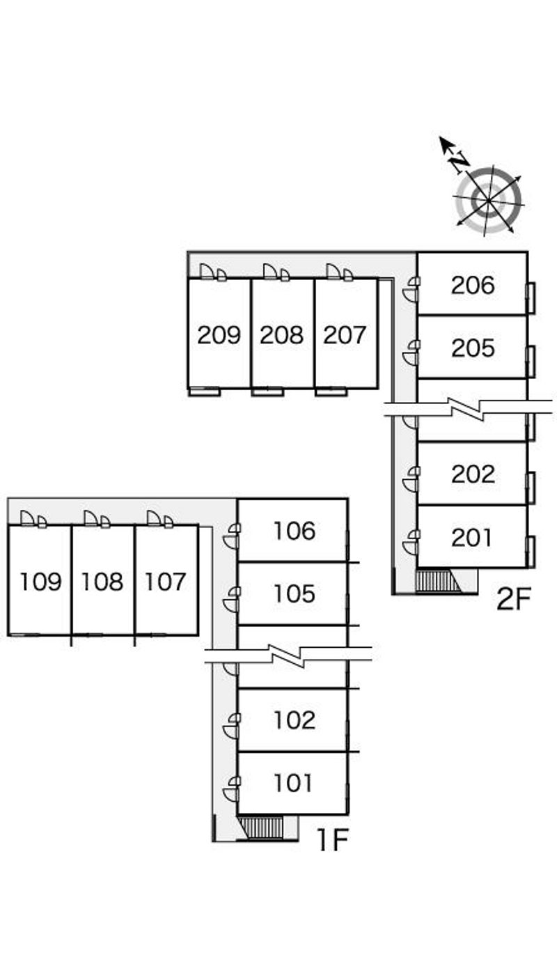 レオパレスピア　アンジー 間取配置図
