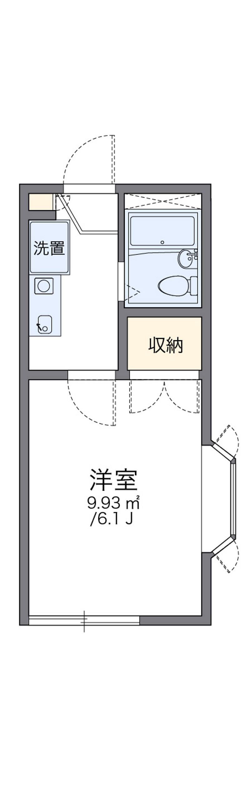 レオパレスフラワーアイランド 間取図