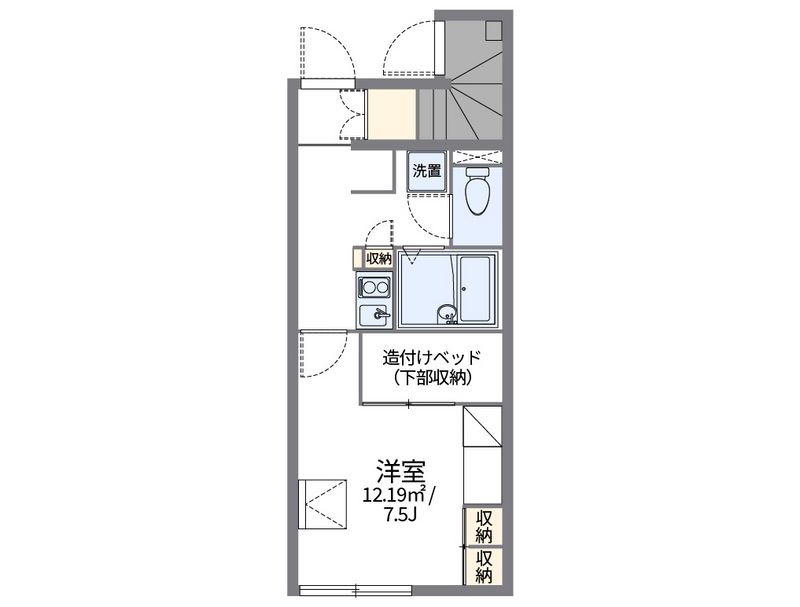 レオパレス琴 間取図