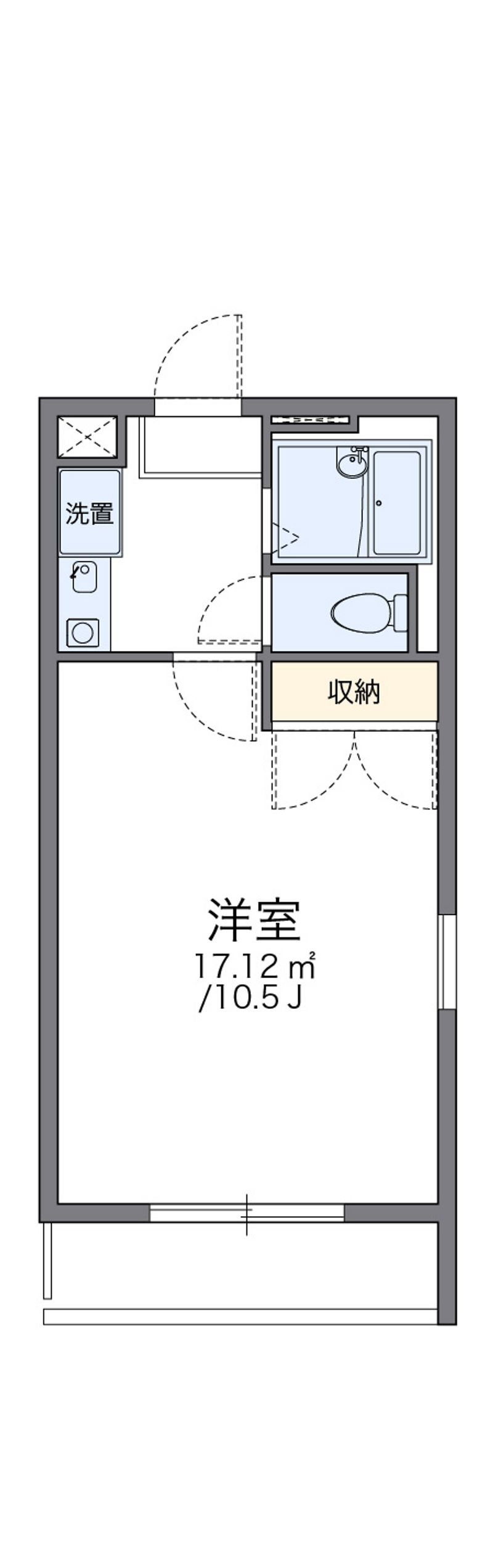 レオパレス栄新町 間取図