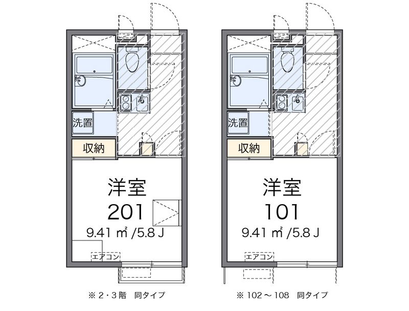 レオパレスシルフィー 間取図