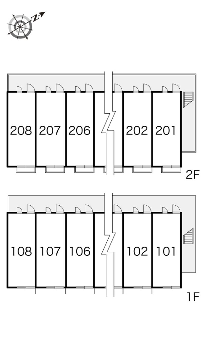 レオパレスカサブランカ 間取り配置図