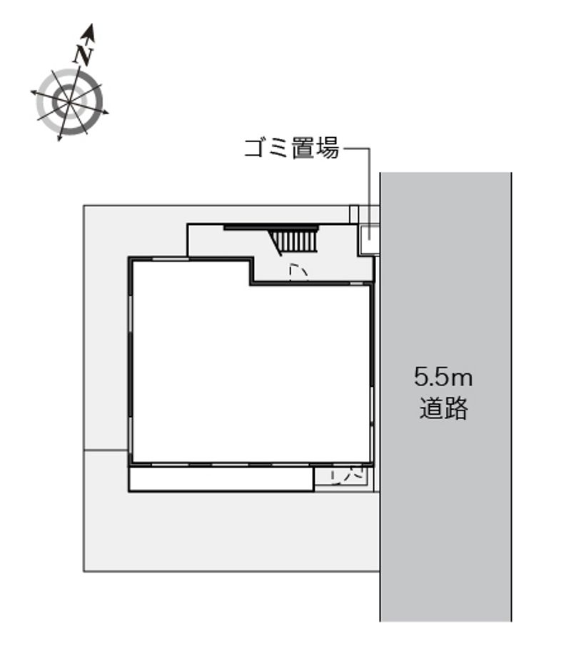 レオパレススマイル湘南台 配置図