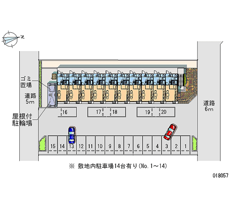 18057 Monthly parking lot