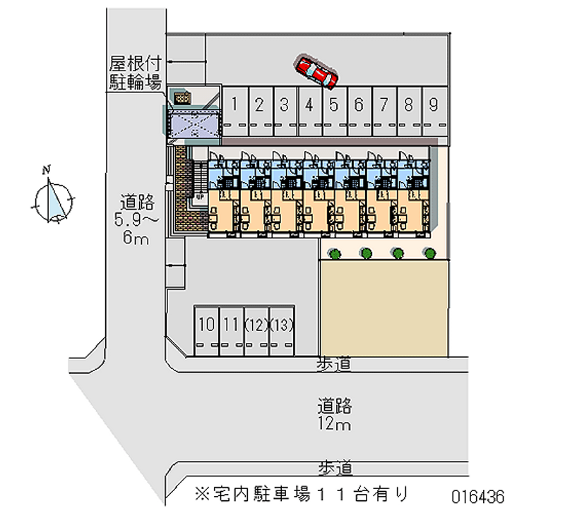 レオパレス五所川原 月極駐車場