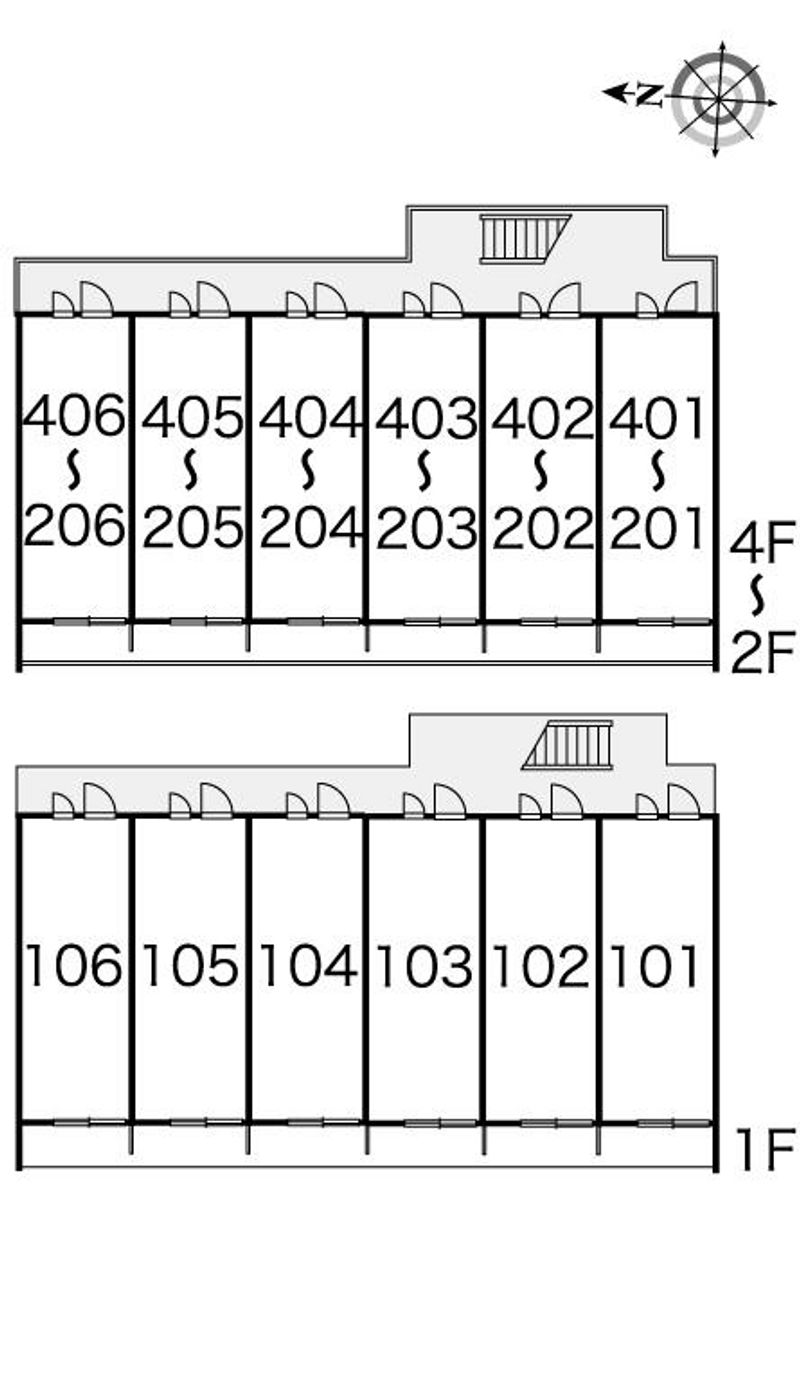 レオパレス千葉中央都町 間取配置図