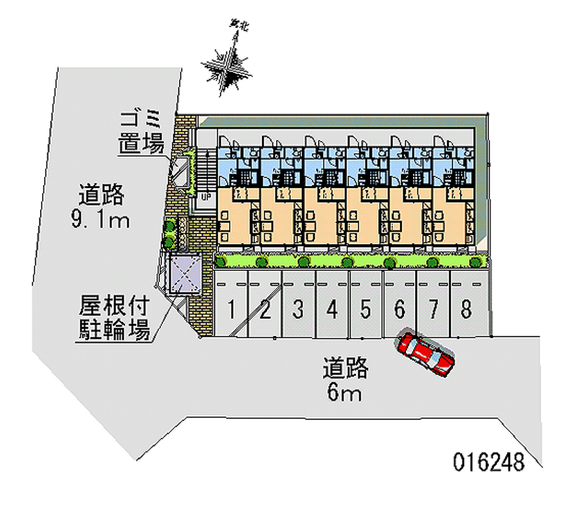 レオパレスプチ・フォレステール 区画図
