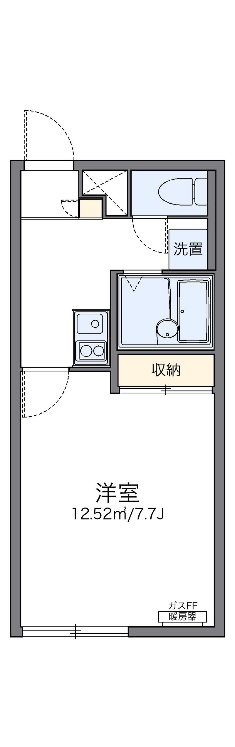レオパレスフォルテックⅠ 間取図