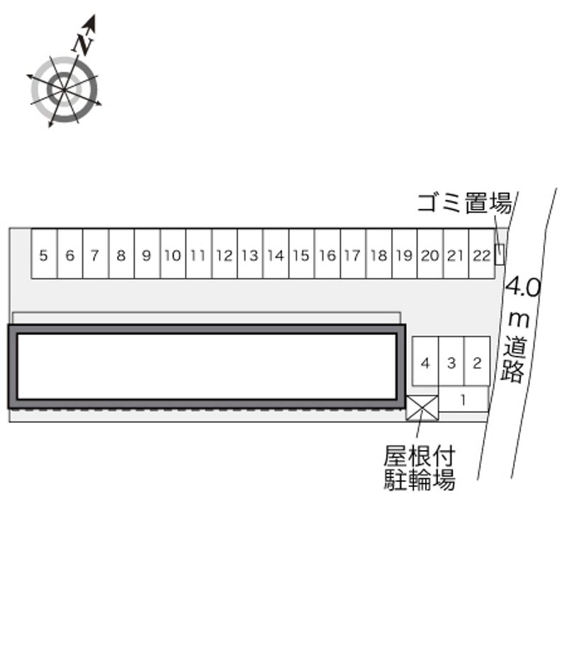 レオパレスプラムヴィラ 配置図